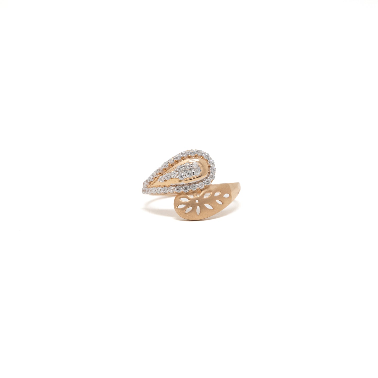 STUDDED RING 18K