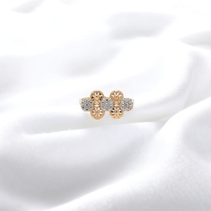 CZ STUDDED RING 18K SRJ-RL-3484