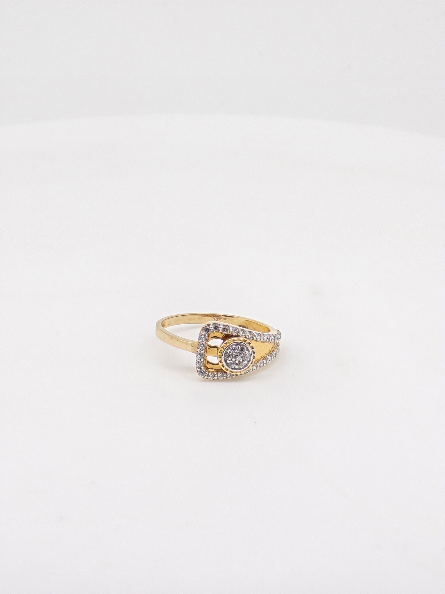 CZ RING 18K SRJ-RL-3499