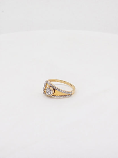 CZ RING 18K SRJ-RL-3499
