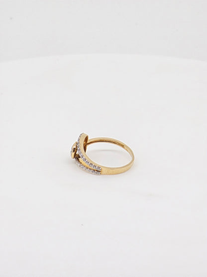 CZ RING 18K SRJ-RL-3499