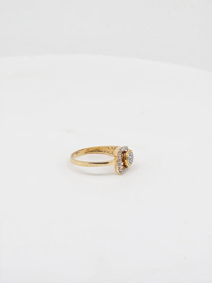CZ RING 18K SRJ-RL-3499