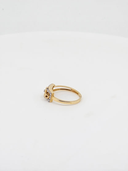 CZ RING 18K SRJ-LR-3703